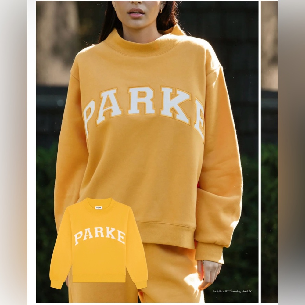 Brand new Parke yellow mockneck size L/XL